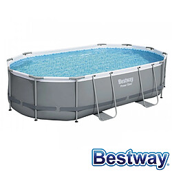 Bestway Piscine tubulaire ovale power steel 4.88 x 3.05 x h.1.07 m - filtre à cartouche