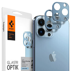 Spigen Sgp Spigen Glas.tR Optik Camera Arrière Protecteur compatible avec iPhone 13 Pro, iPhone 13 Pro Max, 2 Pièces, Bleu alpin, Résistant aux Rayures, Couverture complète, 9H Protection