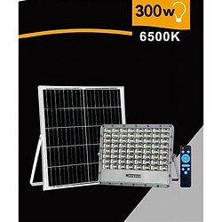 Tradex SOLAIRE LED 300W LUMIÈRE FROIDE TÉLÉCOMMANDE INDICATEUR DE CHARGE TK08-300W pas cher