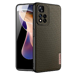 dux ducis fino etui couvert de nylon xiaomi redmi note 11 pro+ 5g (chine) / 11 pro 5g (chine) / mi11i hypercharge / poco x4 nfc 5g vert