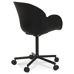 Avis Alterego Chaise de bureau avec accoudoirs 'ORION' noire