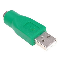 Wewoo Adaptateur USB A vers mini vert femelle DIN6 PS / 2 USB