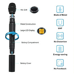 Acheter Yonis Microphone Sans Fil 4 Canaux Pour Événements