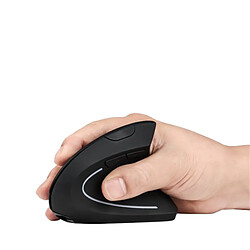 Souris de jeu verticale sans fil 2,4 G ergonomique 1600 DPI pour PC portable et bureau