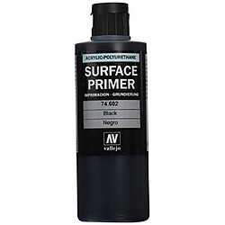 Vallejo Black Primer Acry-Poly 200ml Paint