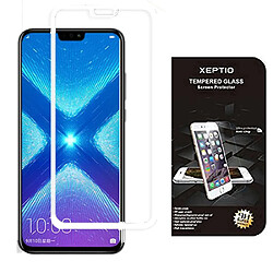 Xeptio Huawei Honor 8X verre trempé blanc