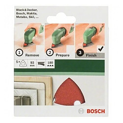 BOSCH Accessoires - abrasifs delta auto -agrippant 93/g180/6trous