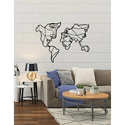 EPIKASA Décoration Murale en Métal Carte du Monde 9 pas cher