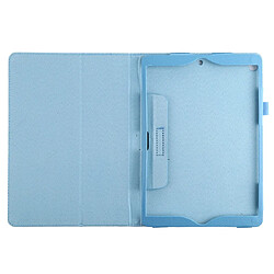 Acheter Wewoo Housse Étui Coque Etui à rabat horizontal en cuir avec support pour iPad 10.2 / 10.5 litchi bleu ciel