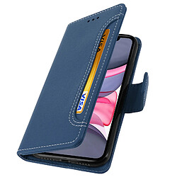 Avizar Housse Apple iPhone 11 Étui Folio Portefeuille Fonction Support bleu