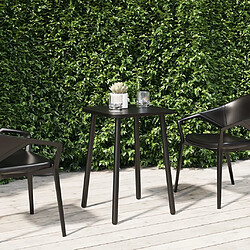 Maison Chic Table de jardin | Table d'extérieur anthracite 50x50x71 cm acier -GKD95710