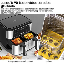 Acheter Iceagle Double zone Friteuse à air chaud AF5515D 2600W 10L