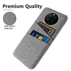 Coque en TPU anti-chute avec deux porte-cartes pour votre Huawei Mate 50 4G - gris clair