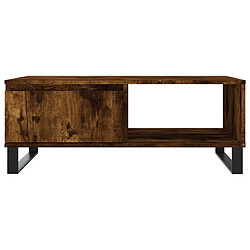 Acheter vidaXL Table basse chêne fumé 90x60x35 cm bois d'ingénierie