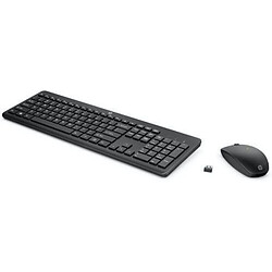 Kit Souris Clavier sans fil HP230 18H24AA Commodite du sans fil Noir