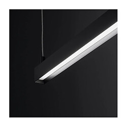 Luminaire Center Suspension LED Strang Aluminium Noir pas cher