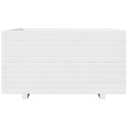 Acheter vidaXL Jardinière blanc 90x90x49,5 cm bois de pin massif