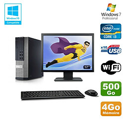 Lot PC DELL 790 SFF Intel Core i3-2120 3.3Ghz 4Go 500Go WIFI W7 Pro + Ecran 17" - Occasion