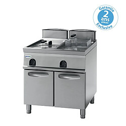 Friteuse électrique sur coffre - 2 x 13 litres - commandes mécaniques - gamme 700 - Tecnoinox