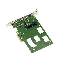 Kalea-Informatique Carte contrôleur PCIe 4x Type PCIe 3.0 pour SSD PCIe NVMe U.2 U2 68-pin SFF-8639. Montage direct sur carte sans cordon.