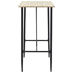 Avis vidaXL Ensemble de bar 5 pcs Tissu Noir