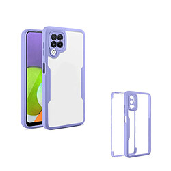 PHONECARE Coque Anti-Crash 360 Protection Résistant aux Chocs Avant et Arrière pour Samsung Galaxy M12 - Mauve