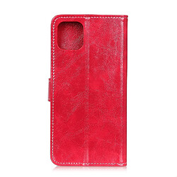 Etui en PU cheval fou vintage rouge pour votre Apple iPhone 12 Max/12 Pro 6.1 pouces