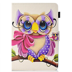 Etui en PU universel 10 pouces hibou pour votre Apple iPad 9.7/Lenovo Tab 4 10 Plus etc