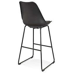 Acheter Alterego Tabouret de bar 'CHOKO' noir