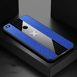 Wewoo Coque Souple Pour Xiaomi Mi Max 2 Housse de protection en TPU antichoc texture de piqûre XINLI Bleu