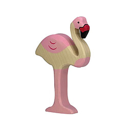 Figurine Holztiger Flamant rose