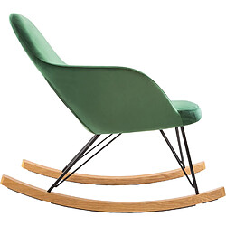 Avis Atmosphera, Createur D'Interieur Rocking chair en velours Ewan - Vert