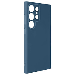 Avizar Coque pour Samsung Galaxy S24 Ultra Semi-rigide Soft-touch Fast Cover Bleu