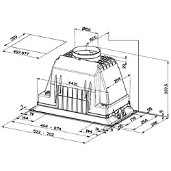 Avis Groupe filtrant 52cm 580m3/h 70db inox - 5772785 - FABER