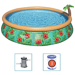 Bestway Ensemble de piscine gonflable Paradise Palms 457x84 cm