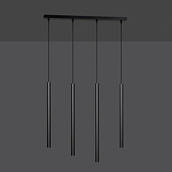 EPIKASA Suspension Selter, Noir, Acier, 60x120x6 cm