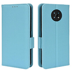 Etui en PU texture litchi, antichoc, magnétique avec support, bleu clair pour votre Nokia G50