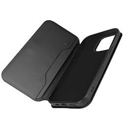 Avizar Étui pour iPhone 14 Pro Max Double Poche Support Collection Dual Pockets Noir