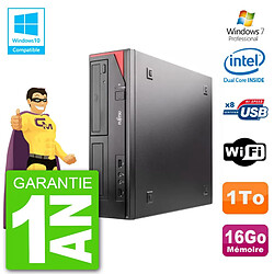 PC Fujitsu Esprimo E520 DT G3220 RAM 16Go Disque 1To Graveur DVD Wifi W7 - Occasion