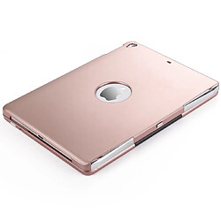 Avis Wewoo F611 Housse de protection pour clavier sans fil Bluetooth à fond de panier en aluminium avec rétroéclairage coloré amovible iPad Air 2 / 9.7 2018 / 9.7 pouces 2017 / Air / Pro 9.7 pouces Or rose