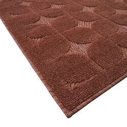 Avis Thedecofactory NEW AGE FIFTIES - Tapis extérieur et intérieur motif fifties en relief terra cotta 160x220