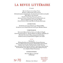 Revue littéraire (La), n° 70