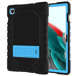 Coque en silicone antichoc avec béquille noir/bleu pour votre Samsung Galaxy Tab A8 10.5 (2021)