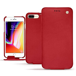 Housse cuir Apple iPhone 8 Plus - Rabat vertical - Rouge troupelenc ( Pantone #AB191A ) - NOREVE