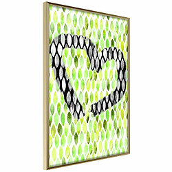 Paris Prix Affiche Murale Encadrée I Love Limes 20 x 30 cm Or