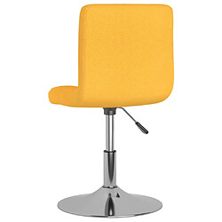 Acheter vidaXL Tabouret de bar pivotant Jaune Tissu