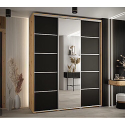 Abiks Meble Armoire DAVOS 5 À Portes Coulissantes 235,2/180/60 3 Portes