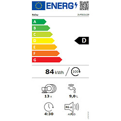 Avis Lave-vaisselle Balay 3VF5031DP Blanc 60 cm