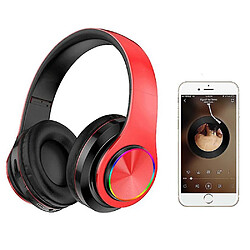 Universal Casque Bluetooth casque sans fil sur l'oreille avec microphone, pliable et léger