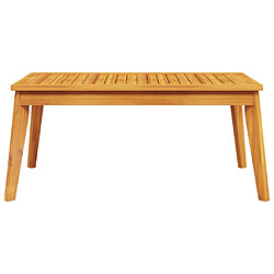 Avis vidaXL Table à manger de jardin 100x55x45 cm bois massif d'acacia